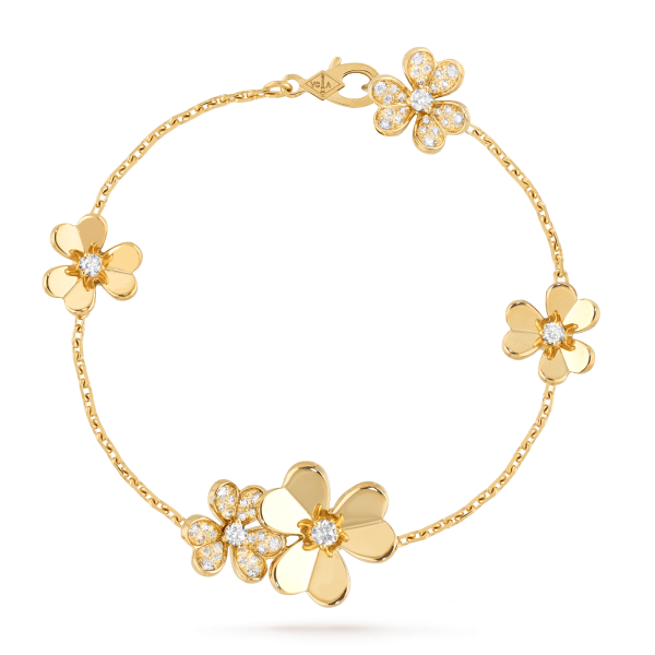 Frivole bracelet, 5 flowers