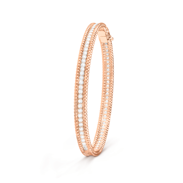 Perlée diamonds bracelet, 1 row, large model