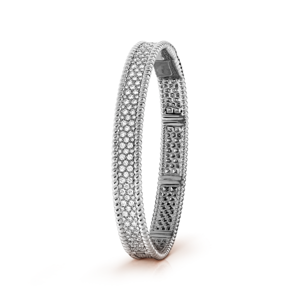 Perlée diamonds bracelet, 3 rows, medium model