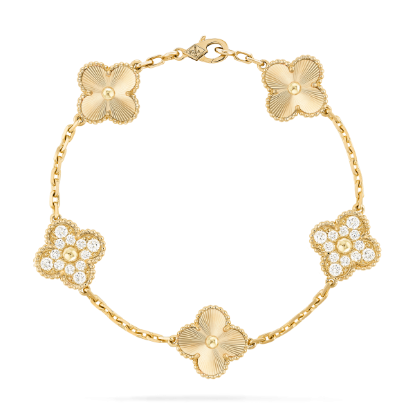 Vintage Alhambra bracelet, 5 motifs