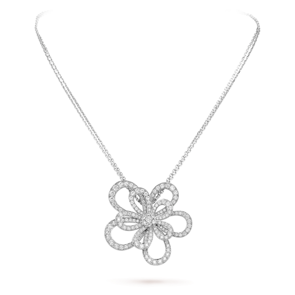 Flowerlace clip and pendant