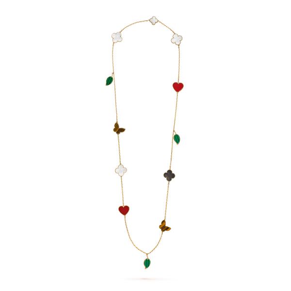 Lucky Alhambra long necklace, 12 motifs