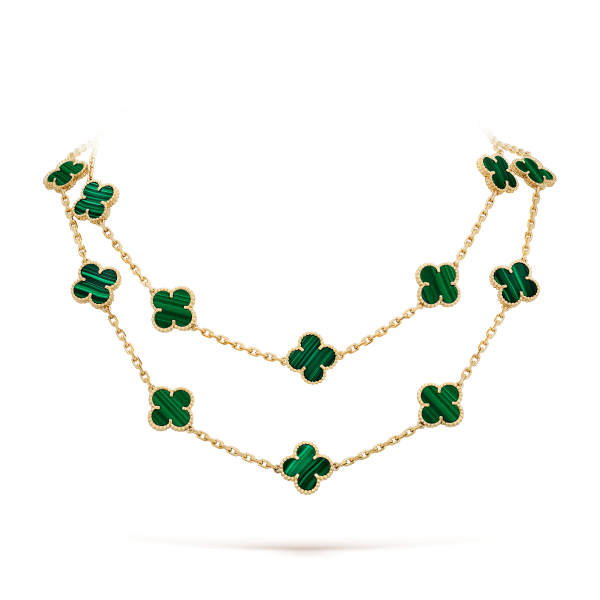 Vintage Alhambra long necklace, 20 motifs - Image 2