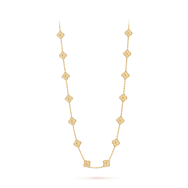 Vintage Alhambra long necklace, 20 motifs