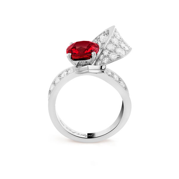 Boucle solitaire Ruby 3.02 cts - Image 4