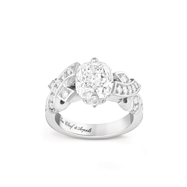 Entrelacs solitaire Diamond 3.08 cts DFL 2A - Image 2