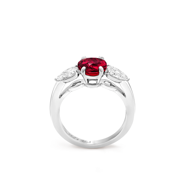 Motifs Pétales solitaire Ruby 2.03 cts - Image 3