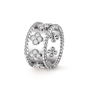 Perlée clovers ring, small model