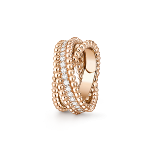 Perlée diamonds duo ring