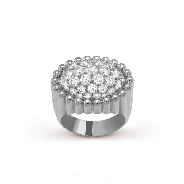 Perlée diamonds pavé ring - Image 2