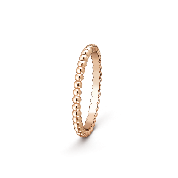 Perlée pearls of gold ring, small model