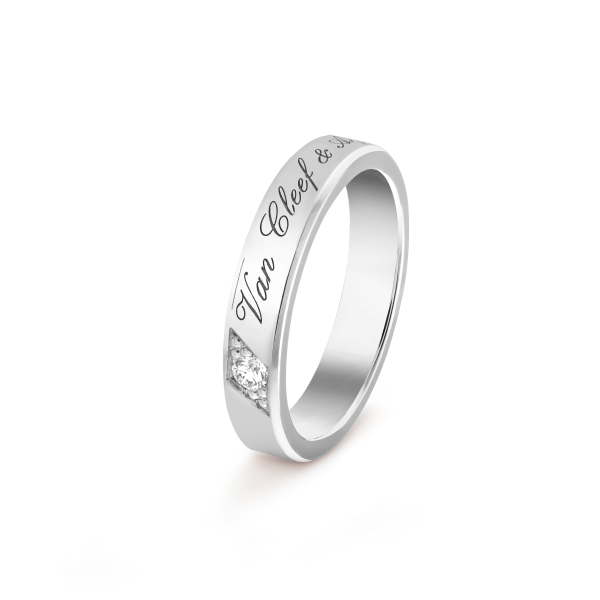 Toujours Signature Etoiles wedding band, 4 mm